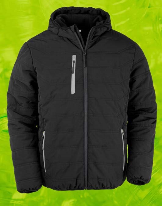 Black Compass Padded Winter Jacket